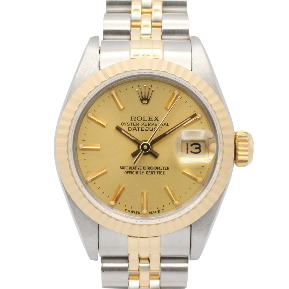 Rolex Datejust S-series wristwatch, 18K (yellow gold) stainless steel, ladies...